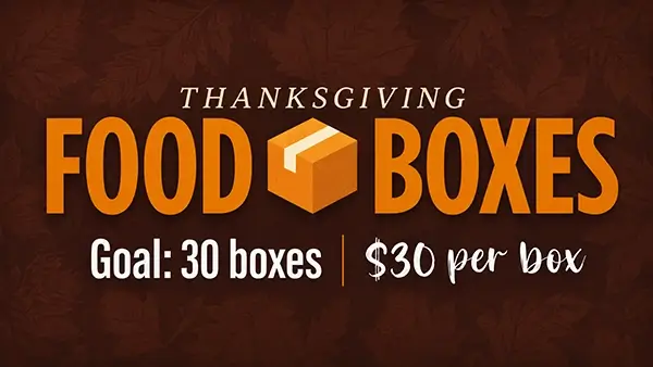 Food Boxes Mission at Harves Community Church in Eugene, OR